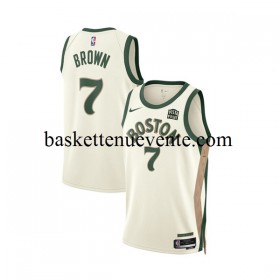 Maillot Basket Boston Celtics Jaylen Brown 7 Nike 2023-2024 City Edition Blanc Swingman - Homme